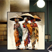 Diamond Art Élégance Africaine – Peinture 5D à coller soi-même