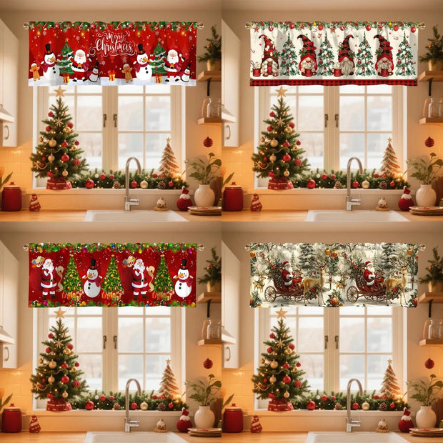 Rideau Court de Noël Décoratif