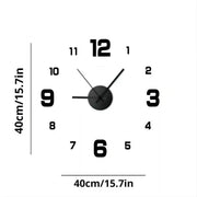 Horloge Murale Acrylique Design – Effet Miroir