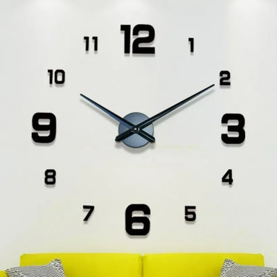 Horloge Murale Acrylique Design – Effet Miroir